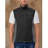 imageLittle Donkey Andy Mens Softshell Vest Lightweight Golf Vest Windproof Sleeveless Cycling Jacket for Running HikingBlack