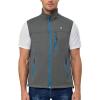 imageLittle Donkey Andy Mens Softshell Vest Lightweight Golf Vest Windproof Sleeveless Cycling Jacket for Running HikingPure Grey