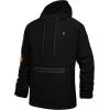 imageLittle Donkey Andy Mens Water Repellent Hoodies with Fleece Lined Thermal Pullover Hooded Sweatshirt UPF50Black
