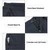 imageLittle Donkey Andy Mens Windproof Fleece Lined Hiking Cargo Pants Water Repellent Softshell Ski Snow PantsB1black Heather