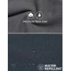 imageLittle Donkey Andy Mens Windproof Fleece Lined Hiking Cargo Pants Water Repellent Softshell Ski Snow PantsB1black Heather