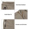imageLittle Donkey Andy Mens Windproof Fleece Lined Hiking Cargo Pants Water Repellent Softshell Ski Snow PantsB3khaki Heather