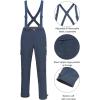 imageLittle Donkey Andy Mens Winter Ski Snow Bibs Insulated Water Resistant Windproof Snowboard Pants with Adjustable SuspendersMoonlit Ocean