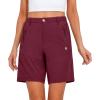 imageLittle Donkey Andy Womens Stretch Quick Dry Shorts for Hiking Camping TravelA1 Dark Red