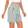 imageLittle Donkey Andy Womens Stretch Quick Dry Shorts for Hiking Camping TravelA1 Light Grey