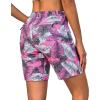 imageLittle Donkey Andy Womens Stretch Quick Dry Shorts for Hiking Camping TravelPurple Leaf