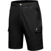imageLittle Donkey Andy Mens 11 Inch Quick Dry Bermuda Stretch Cargo Shorts Hiking Travel GolfB Black