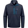 imageLittle Donkey Andy Mens Half Zipper Pullover Windproof Softshell MTB Mountain Bike Jacket for Cycling Golf WorkoutNavy Blue