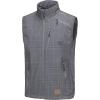 imageLittle Donkey Andy Mens Lightweight Fleece Lined Softshell Vest Windproof Sleeveless Jacket for Hiking Travel GolfGray Plaid