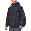imageLittle Donkey Andy Mens Lightweight Jacket Fleece Lined Detachable Hooded Waterproof Jackets Winter Hiking WindbreakerBlack Camo
