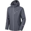 imageLittle Donkey Andy Mens Softshell Jacket Ski Jacket with Removable Hood Fleece LinedBlack Heather