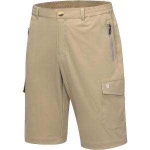 imageLittle Donkey Andy Mens 11 Inch Quick Dry Bermuda Stretch Cargo Shorts Hiking Travel GolfB Dark Khaki