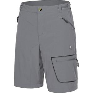 imageLittle Donkey Andy Mens Lightweight Quick Dry Hiking Shorts Breathable Outdoor Cargo Shorts for Fishing Travel Casual02 Gray