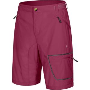 imageLittle Donkey Andy Mens Lightweight Quick Dry Hiking Shorts Breathable Outdoor Cargo Shorts for Fishing Travel Casual10 Wine Red