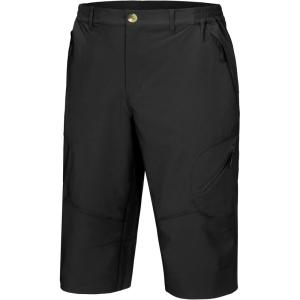 imageLittle Donkey Andy Mens Sun Protection Capri Shorts UPF50 QuickDry Performance 34 Hiking Pants RipstopBlack
