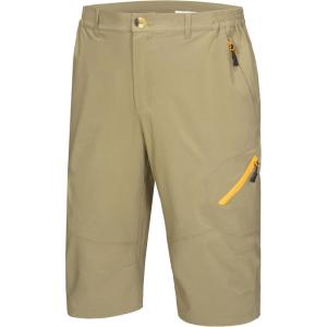 imageLittle Donkey Andy Mens Sun Protection Capri Shorts UPF50 QuickDry Performance 34 Hiking Pants RipstopGrey Green