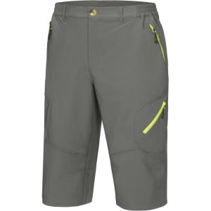 imageLittle Donkey Andy Mens Sun Protection Capri Shorts UPF50 QuickDry Performance 34 Hiking Pants RipstopIron Grey