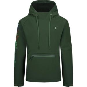 imageLittle Donkey Andy Mens Water Repellent Hoodies with Fleece Lined Thermal Pullover Hooded Sweatshirt UPF50Dark Green