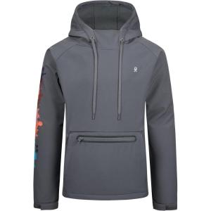 imageLittle Donkey Andy Mens Water Repellent Hoodies with Fleece Lined Thermal Pullover Hooded Sweatshirt UPF50Iron Grey
