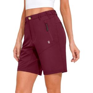 imageLittle Donkey Andy Womens Stretch Quick Dry Shorts for Hiking Camping TravelA1 Dark Red