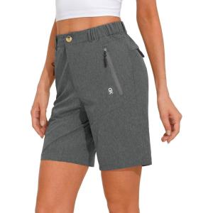 imageLittle Donkey Andy Womens Stretch Quick Dry Shorts for Hiking Camping TravelCarbon Heather