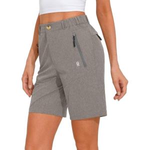 imageLittle Donkey Andy Womens Stretch Quick Dry Shorts for Hiking Camping TravelGrey Heather