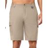 imageLittle Donkey Andy Mens 10 Inch Quick Dry Cargo Shorts Stretch Lightweight Outdoor Hiking Shorts UPF 50Dark Khaki
