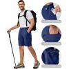 imageLittle Donkey Andy Mens 10 Inch Quick Dry Cargo Shorts Stretch Lightweight Outdoor Hiking Shorts UPF 50Deep Blue