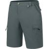 imageLittle Donkey Andy Mens 10 Inch Quick Dry Cargo Shorts Stretch Lightweight Outdoor Hiking Shorts UPF 50Grey