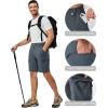 imageLittle Donkey Andy Mens 10 Inch Quick Dry Cargo Shorts Stretch Lightweight Outdoor Hiking Shorts UPF 50Grey