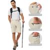 imageLittle Donkey Andy Mens 10 Inch Quick Dry Cargo Shorts Stretch Lightweight Outdoor Hiking Shorts UPF 50Khaki