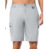 imageLittle Donkey Andy Mens 10 Inch Quick Dry Cargo Shorts Stretch Lightweight Outdoor Hiking Shorts UPF 50Light Grey