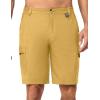 imageLittle Donkey Andy Mens 10 Inch Quick Dry Cargo Shorts Stretch Lightweight Outdoor Hiking Shorts UPF 50Yellow