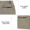 imageLittle Donkey Andy Mens Golf Hiking Cargo Shorts Quick Dry Stretch Lightweight Outdoor Shorts with Zipper Pockets9 InchKhaki