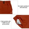 imageLittle Donkey Andy Mens Golf Hiking Cargo Shorts Quick Dry Stretch Lightweight Outdoor Shorts with Zipper Pockets9 InchOrange