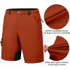 imageLittle Donkey Andy Mens Golf Hiking Cargo Shorts Quick Dry Stretch Lightweight Outdoor Shorts with Zipper Pockets9 InchOrange