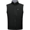 imageLittle Donkey Andy Mens Lightweight Golf Vest Warm Fleece Lining Hiking Vests Zip Up Sleeveless Outerwear JacketBlack