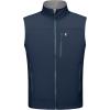 imageLittle Donkey Andy Mens Lightweight Golf Vest Warm Fleece Lining Hiking Vests Zip Up Sleeveless Outerwear JacketDark Blue