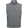 imageLittle Donkey Andy Mens Lightweight Golf Vest Warm Fleece Lining Hiking Vests Zip Up Sleeveless Outerwear JacketDark Grey