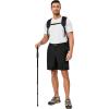 imageLittle Donkey Andy Mens Quick Dry Shorts Lightweight Bermuda with Pockets for Golf Hiking Camping TravelB Black