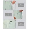 imageLittle Donkey Andy Mens Quick Dry Shorts Lightweight Bermuda with Pockets for Golf Hiking Camping TravelB Glacier Green
