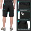 imageLittle Donkey Andy Mens Quick Dry Shorts for Hiking Walking Work MultiPockets MoistureWickingBlack