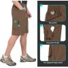 imageLittle Donkey Andy Mens Quick Dry Shorts for Hiking Walking Work MultiPockets MoistureWickingBrown