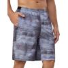 imageLittle Donkey Andy Mens Quick Dry Swim Trunks 9 Inch Stretch Board Shorts with Compression Liner for Beach Sports CasualBlack Tie Dye