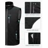 imageLittle Donkey Andy Mens Quick Dry Vest Sleeveless Summer Stretchy Windproof Jacket for Golfing Cycling RunningBlack