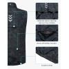imageLittle Donkey Andy Mens Quick Dry Vest Sleeveless Summer Stretchy Windproof Jacket for Golfing Cycling RunningBlack Camo