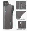 imageLittle Donkey Andy Mens Quick Dry Vest Sleeveless Summer Stretchy Windproof Jacket for Golfing Cycling RunningGrey