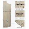imageLittle Donkey Andy Mens Quick Dry Vest Sleeveless Summer Stretchy Windproof Jacket for Golfing Cycling RunningLight Khaki