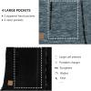 imageLittle Donkey Andy Mens Reversible Fleece Vest Lightweight Warm Sleeveless Jacket with Hood for Hiking Walking TravelBlue Grey Heather