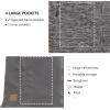 imageLittle Donkey Andy Mens Reversible Fleece Vest Lightweight Warm Sleeveless Jacket with Hood for Hiking Walking TravelGrey Heather